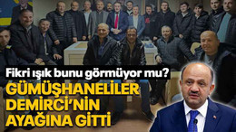 Gümüşhaneliler, Demirci’nin ayağına gitti